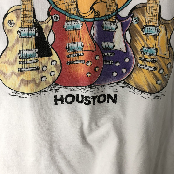 90'S Hanes Hard Rock Cafe Advertising T-Shirt, Made in USA, Men's Size M (approx.), Vintage cotton white type Vintage Second Hand