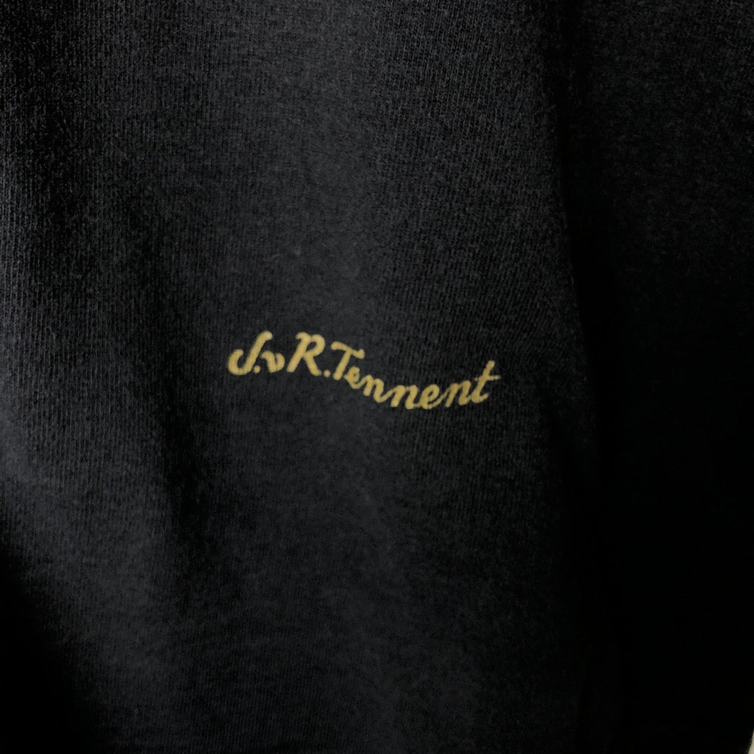 90'S Screen Stars TENNENT'S EXTRA Advertising T-Shirt, Men's XL equivalent, Vintage cotton black type Vintage Second Hand