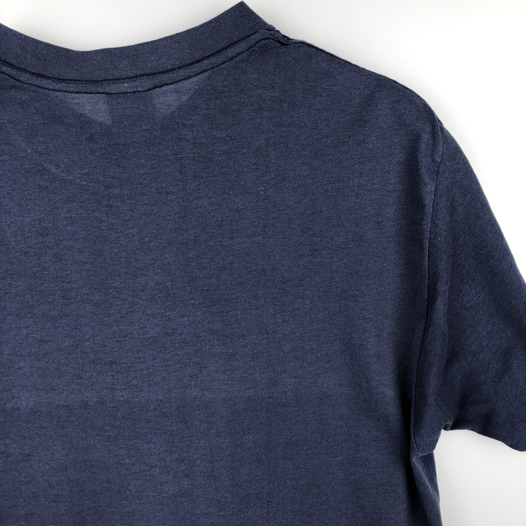 ~90'S TRENCH NASA Advertising T-Shirt, Made in USA, Men's Size L (Equivalent), Vintage polyester navy blue type Vintage Second Hand