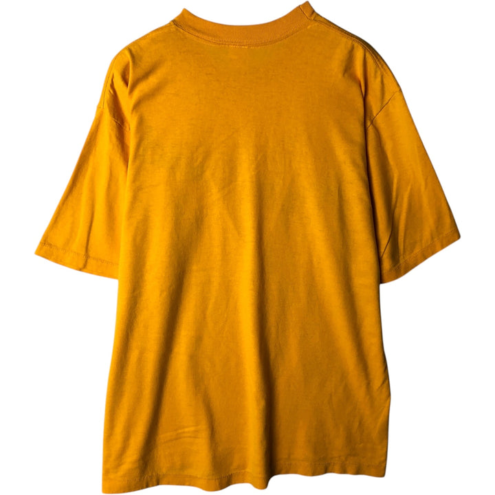 ~90'S Sportswear Riunite Advertising T-Shirt, Made in USA, Men's XL equivalent, Vintage polyester yellow type Vintage Second Hand