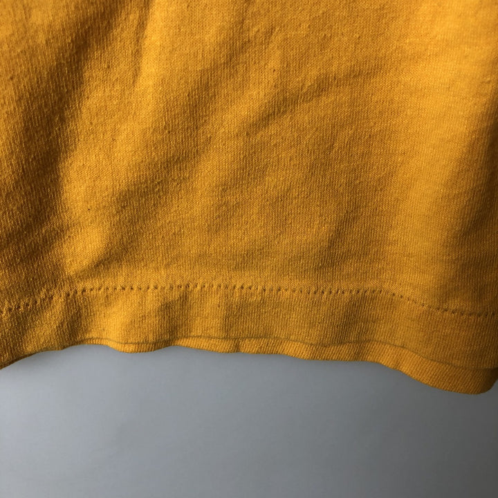 ~90'S Sportswear Riunite Advertising T-Shirt, Made in USA, Men's XL equivalent, Vintage polyester yellow type Vintage Second Hand