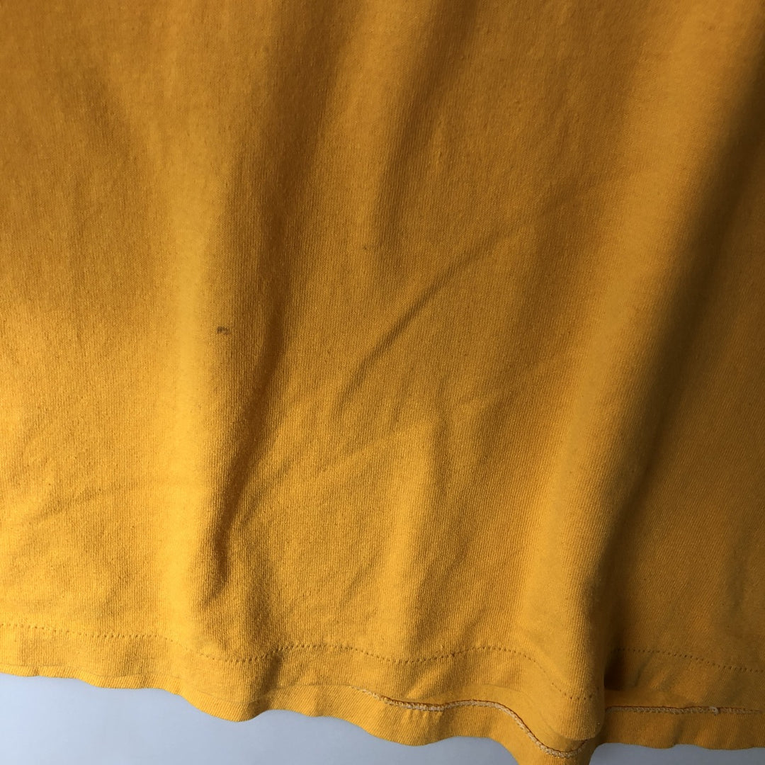 ~90'S Sportswear Riunite Advertising T-Shirt, Made in USA, Men's XL equivalent, Vintage polyester yellow type Vintage Second Hand
