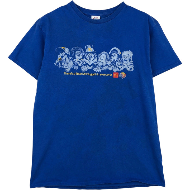Delta PRO WEIGHT McDonald's Kerwin Frost Advertising T-Shirt, Men's Size M (approx.) cotton blue type Vintage Second Hand