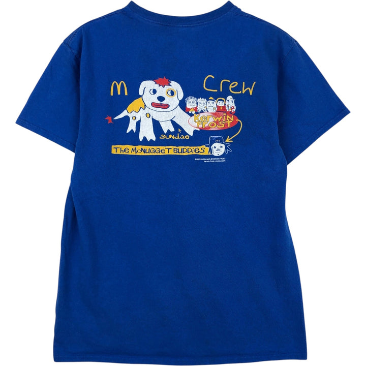 Delta PRO WEIGHT McDonald's Kerwin Frost Advertising T-Shirt, Men's Size M (approx.) cotton blue type Vintage Second Hand