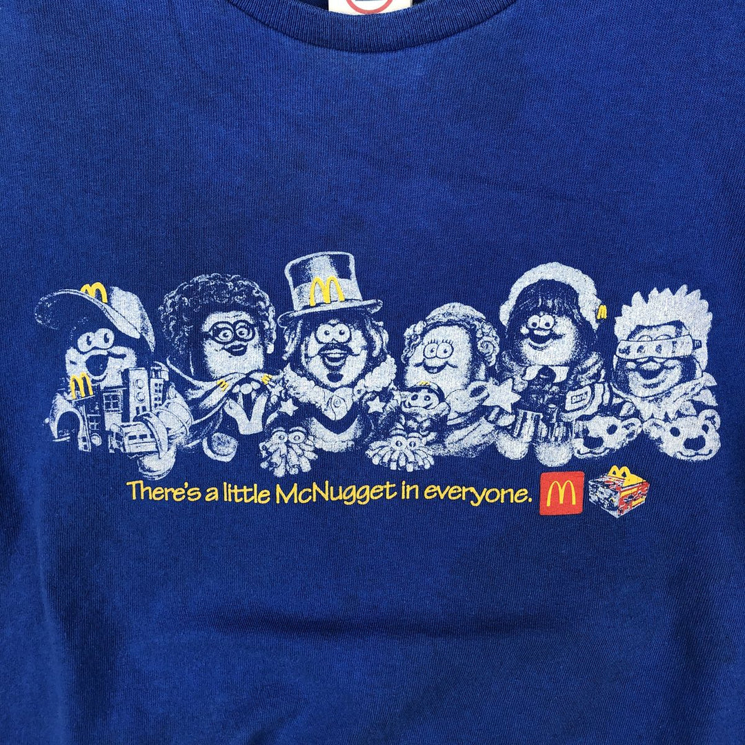 Delta PRO WEIGHT McDonald's Kerwin Frost Advertising T-Shirt, Men's Size M (approx.) cotton blue type Vintage Second Hand