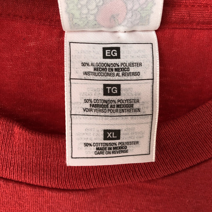90'S Fruit of the Loom Coca-Cola Advertising T-Shirt, Men's XL equivalent, Vintage cotton red type Vintage Second Hand
