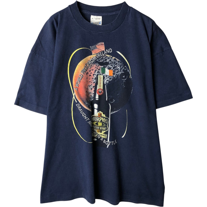 ~90'S Screen Stars Fruit of the Loom Advertising T-Shirt, Men's XL equivalent, Vintage cotton navy blue type Vintage Second Hand