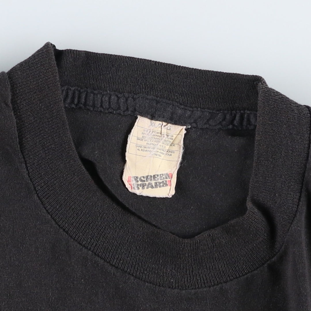 80'S Screen Stars Guinness Extra Stout Advertising T-Shirt, Men's XL (approx.), Vintage cotton black type Vintage Second Hand