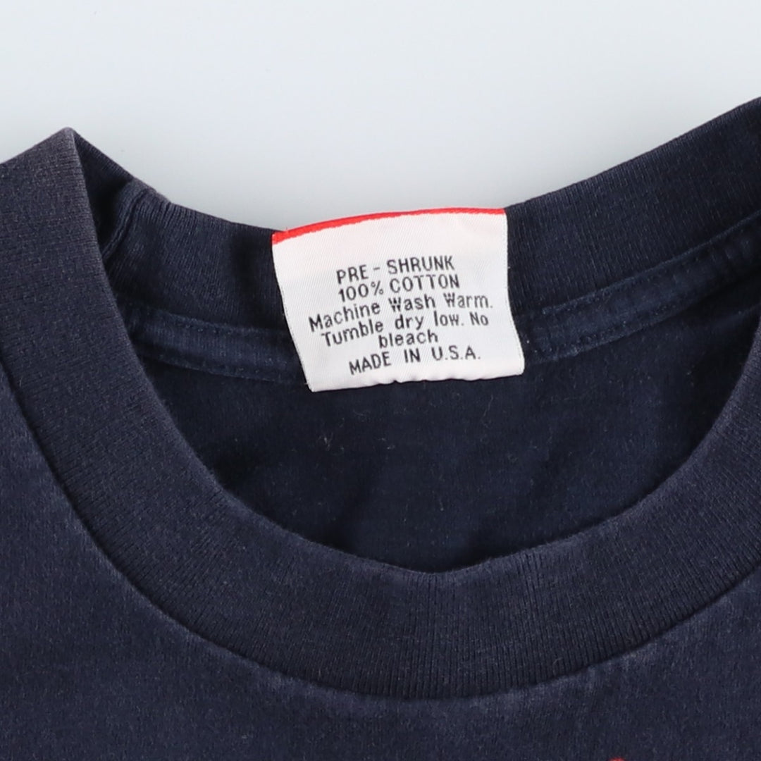 90'S COKE COCA-COLA Advertising T-Shirt, Made in USA, Men's XL equivalent, Vintage cotton navy blue type Vintage Second Hand