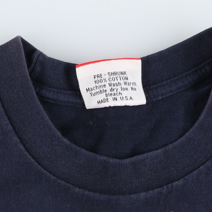 90'S COKE COCA-COLA Advertising T-Shirt, Made in USA, Men's XL equivalent, Vintage cotton navy blue type Vintage Second Hand