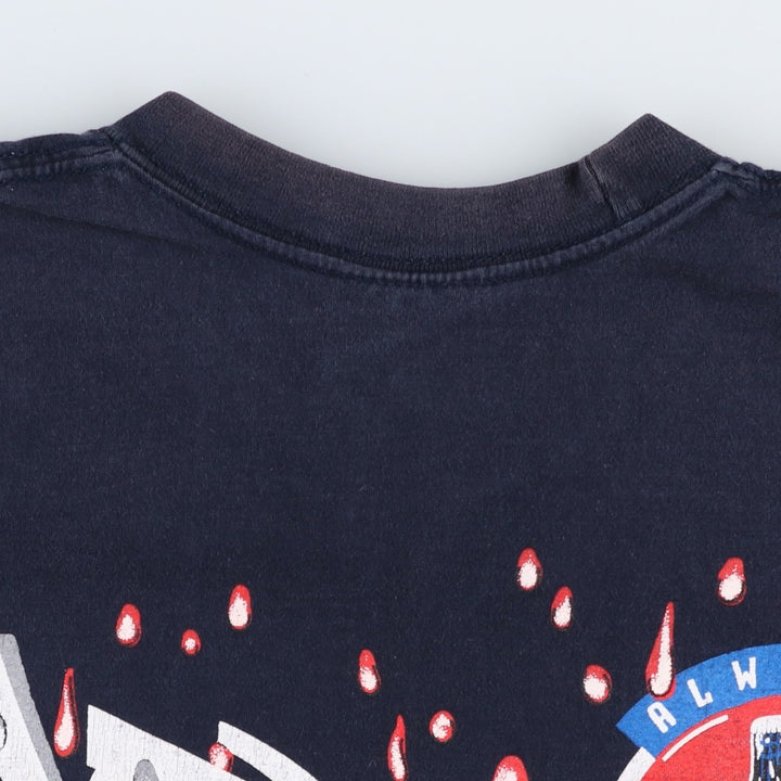 90'S COKE COCA-COLA Advertising T-Shirt, Made in USA, Men's XL equivalent, Vintage cotton navy blue type Vintage Second Hand