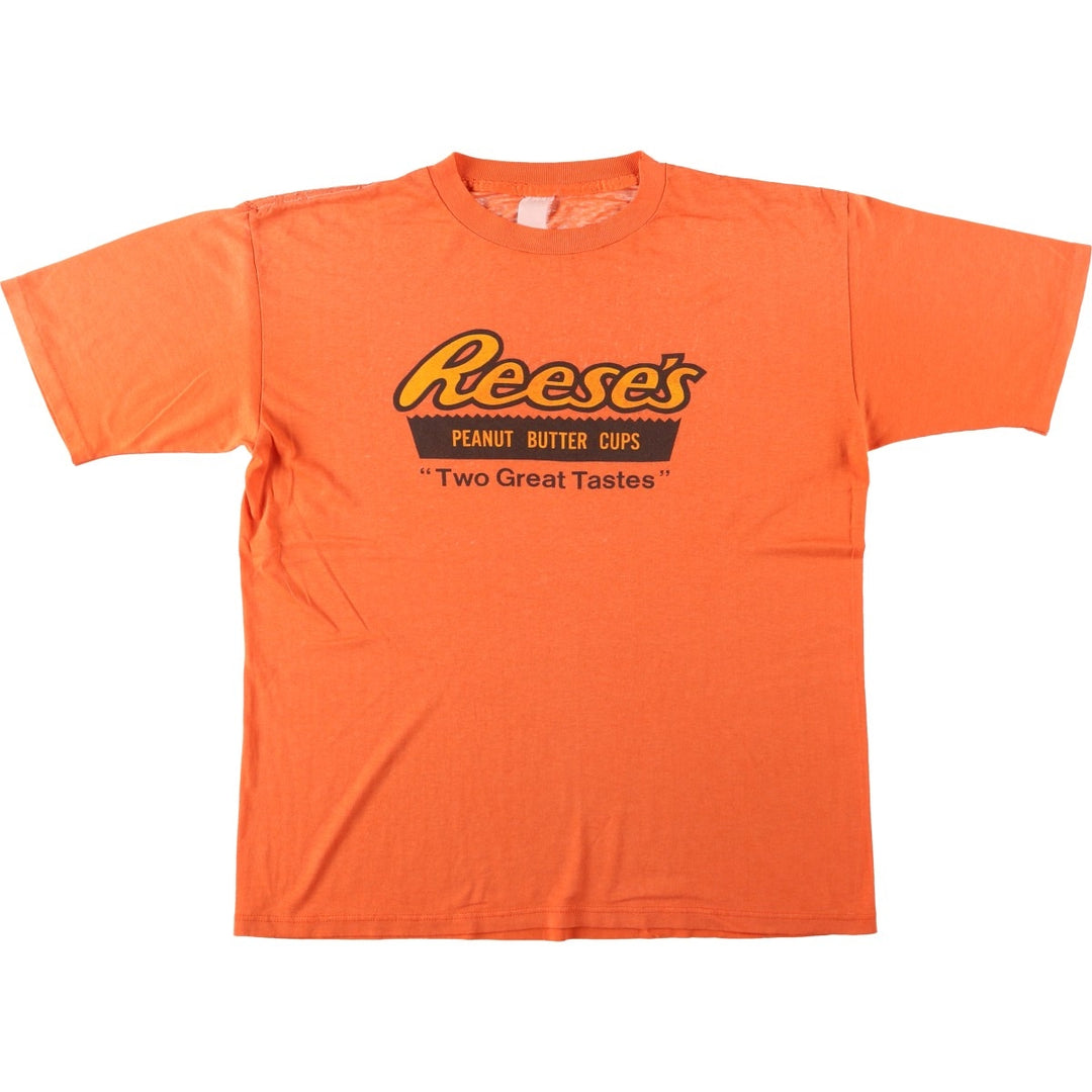 REESE'S Advertising T-Shirt, Men's XL (equivalent) unclear orange type Vintage Second Hand