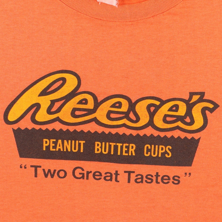 REESE'S Advertising T-Shirt, Men's XL (equivalent) unclear orange type Vintage Second Hand