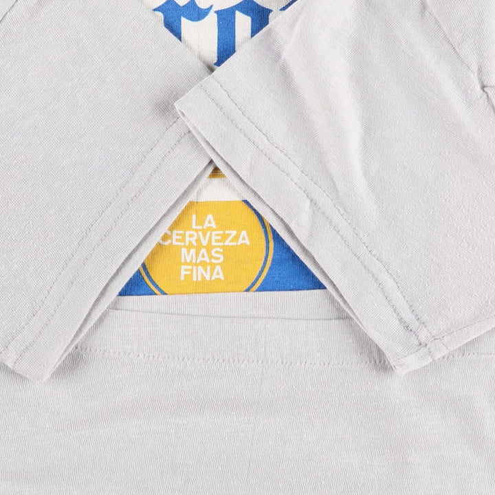 CORONA EXTRA Advertising T-Shirt, Men's XL (approx.) unclear gray type Vintage Second Hand