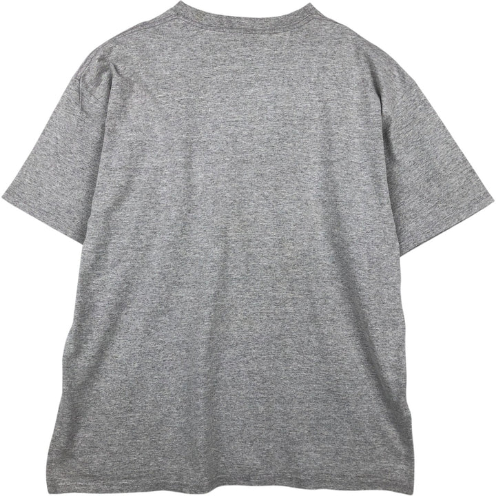 Adidas logo print T-shirt, men's size L cotton gray type Vintage Second Hand