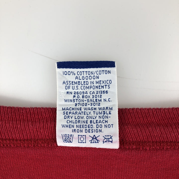 90'S Champion Sports T-Shirt, Men's XL, Vintage cotton red type Vintage Second Hand