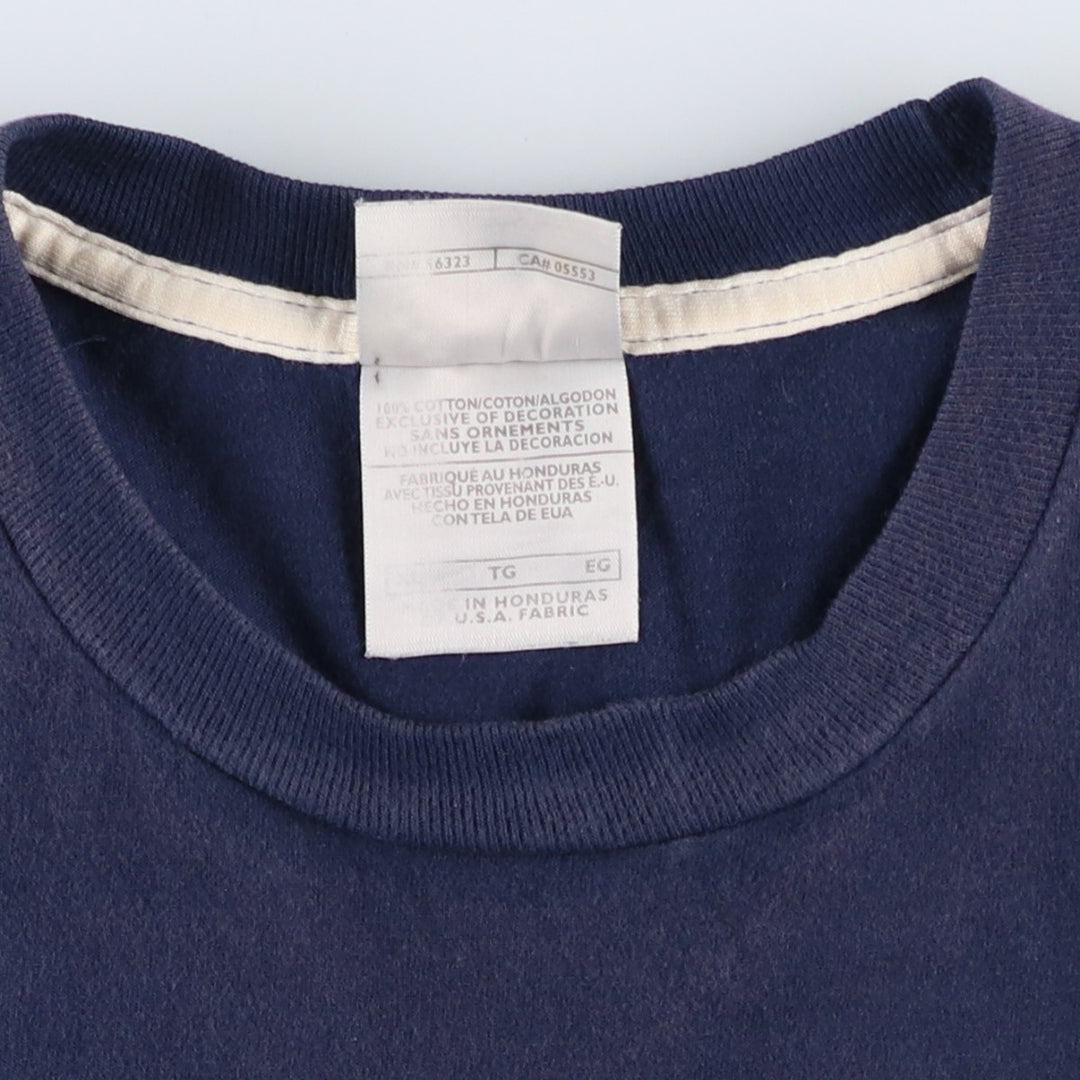 00'S Nike One Point Logo T-shirt Men's XL cotton navy blue type Vintage Second Hand