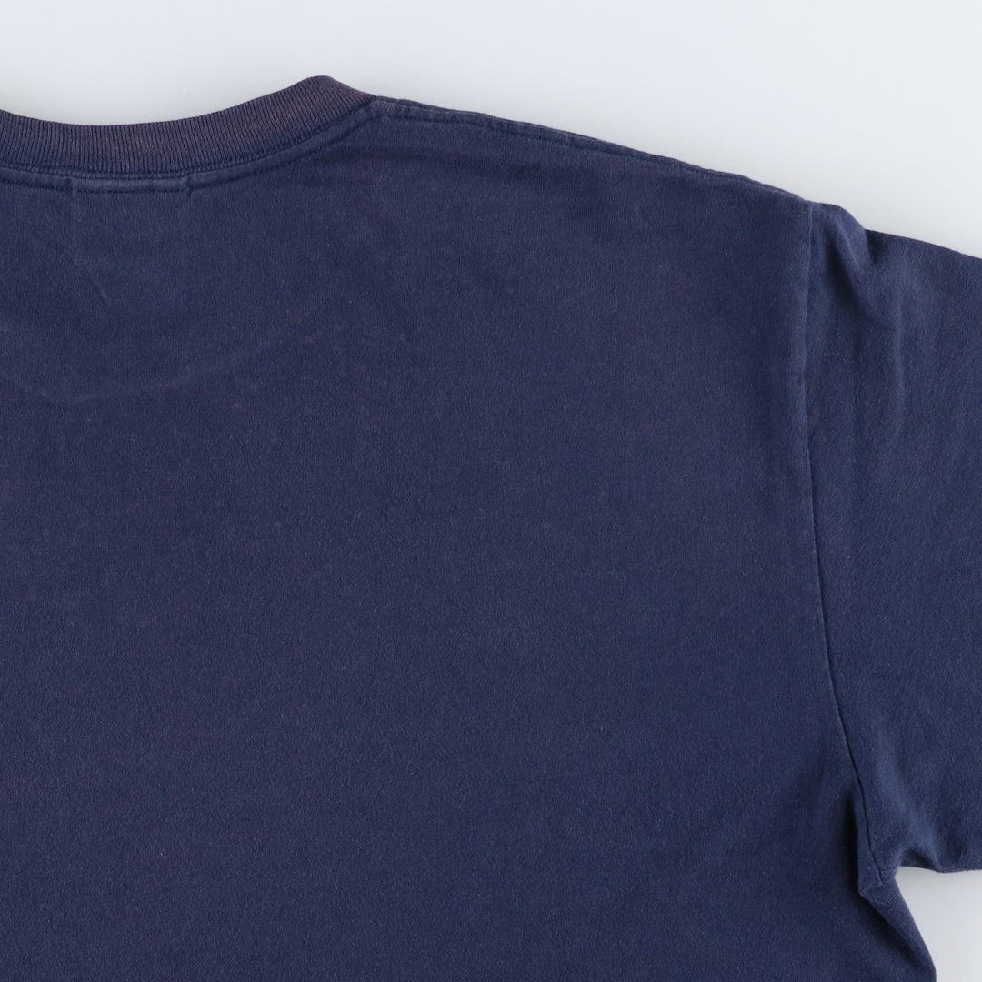 00'S Nike One Point Logo T-shirt Men's XL cotton navy blue type Vintage Second Hand
