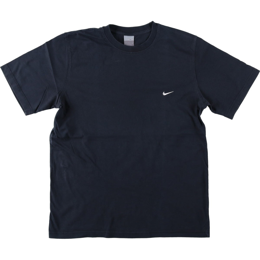 00'S Nike One Point Logo T-shirt Men's L size unclear black type Vintage Second Hand