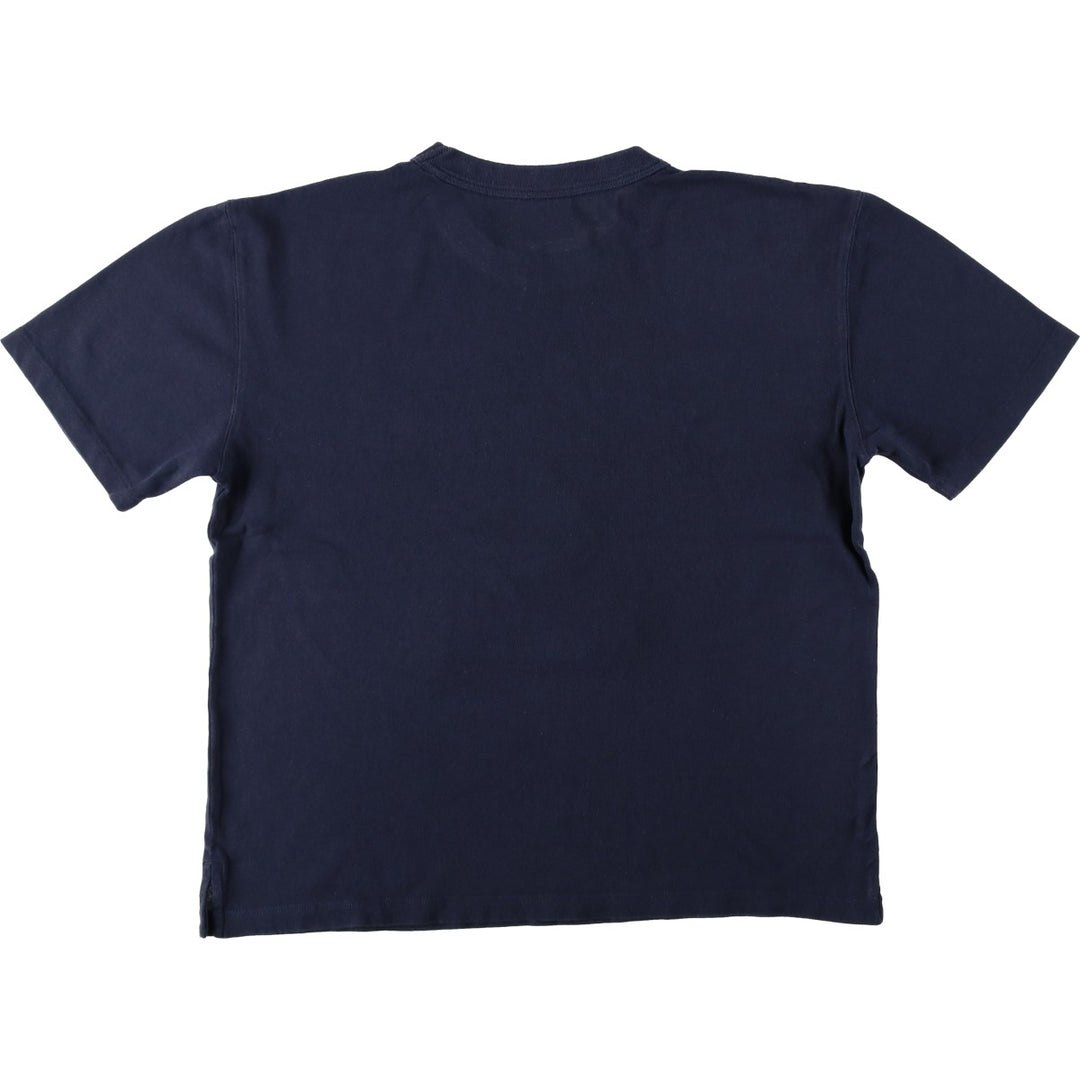 Champion Heritage Logo T-Shirt, Men's Size M (approx.) cotton navy blue type Vintage Second Hand
