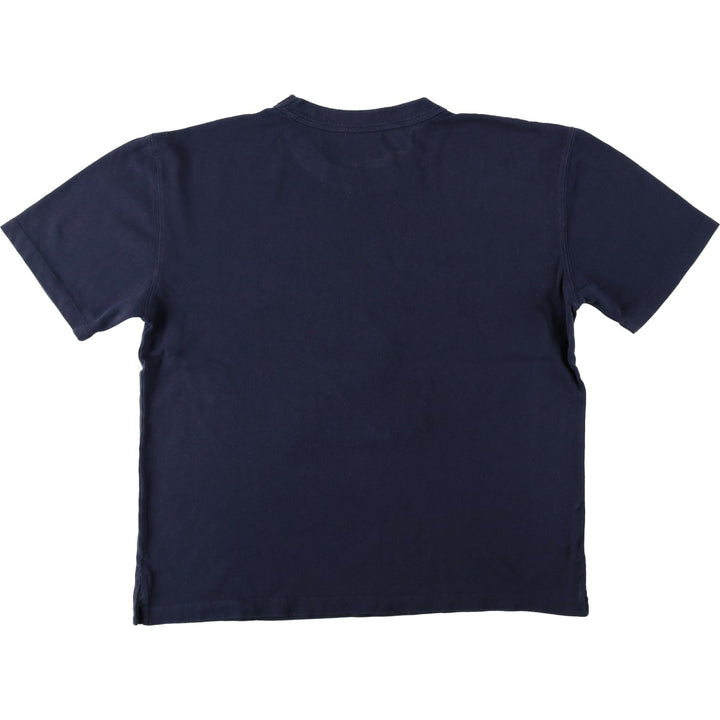Champion Heritage Logo T-Shirt, Men's Size M (approx.) cotton navy blue type Vintage Second Hand