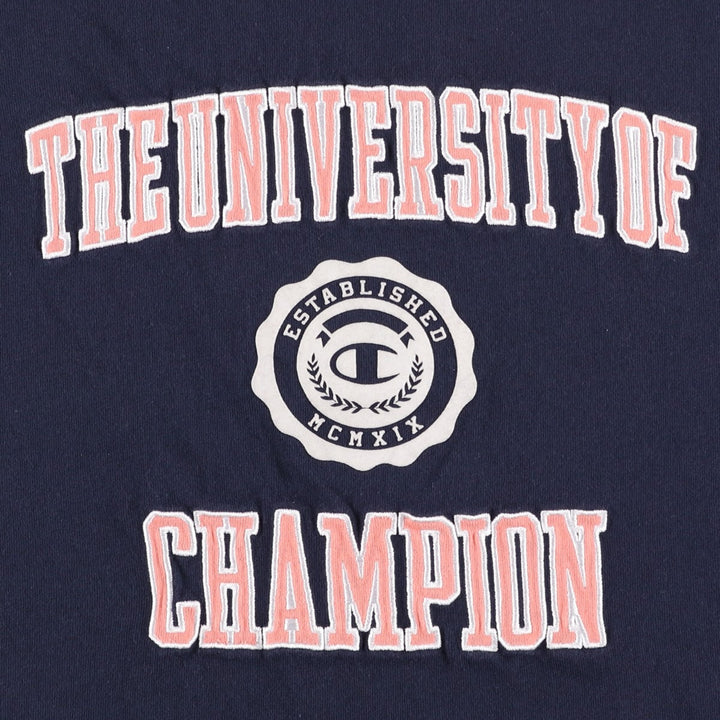 Champion Heritage Logo T-Shirt, Men's Size M (approx.) cotton navy blue type Vintage Second Hand