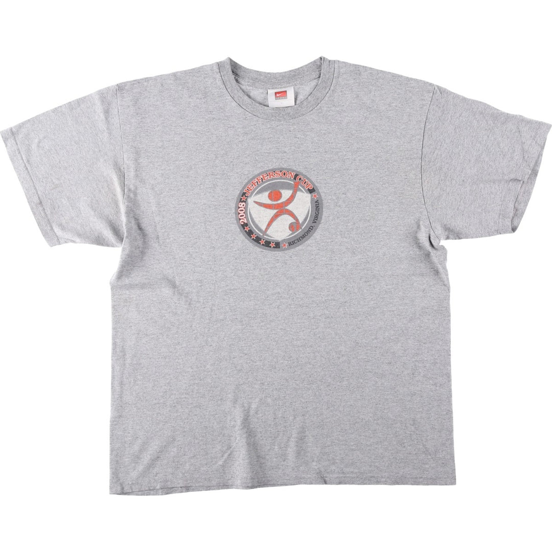 2000'S Nike Team Sports Print T-Shirt, Men's Size L (approx.) cotton gray type Vintage Second Hand