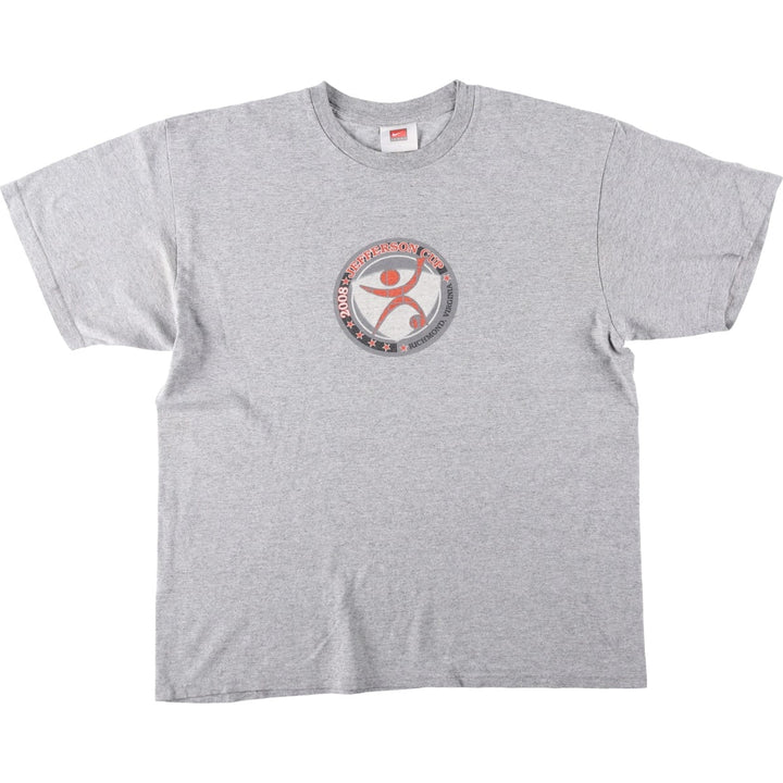2000'S Nike Team Sports Print T-Shirt, Men's Size L (approx.) cotton gray type Vintage Second Hand