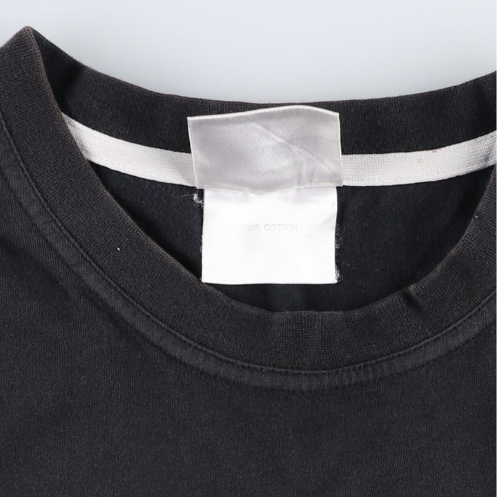 90s-00'S Puma printed logo T-shirt, men's size L (approx.) cotton black type Vintage Second Hand