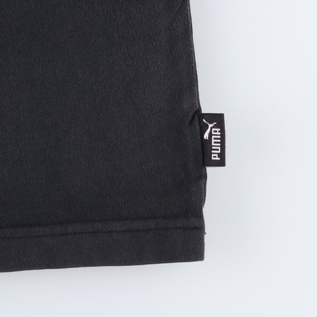 90s-00'S Puma printed logo T-shirt, men's size L (approx.) cotton black type Vintage Second Hand