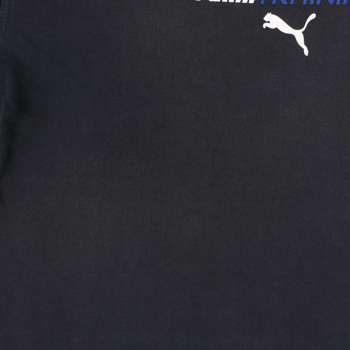 90s-00'S Puma printed logo T-shirt, men's size L (approx.) cotton black type Vintage Second Hand