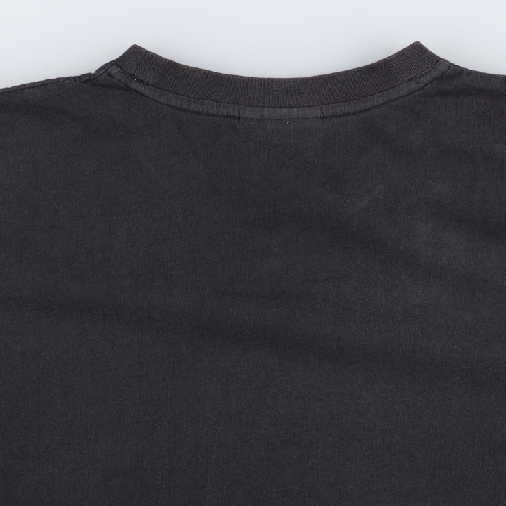 90s-00'S Puma printed logo T-shirt, men's size L (approx.) cotton black type Vintage Second Hand