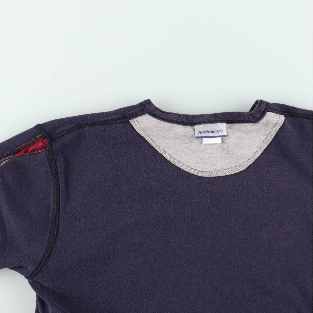 2000'S Reebok sports t-shirt, men's size M (approx.) unclear navy blue type Vintage Second Hand