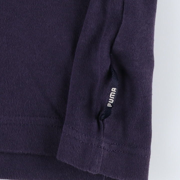 90s-00'S Puma logo print T-shirt, women's size L equivalent, vintage. cotton navy blue type Vintage Second Hand