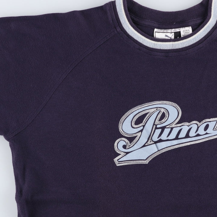 90s-00'S Puma logo print T-shirt, women's size L equivalent, vintage. cotton navy blue type Vintage Second Hand