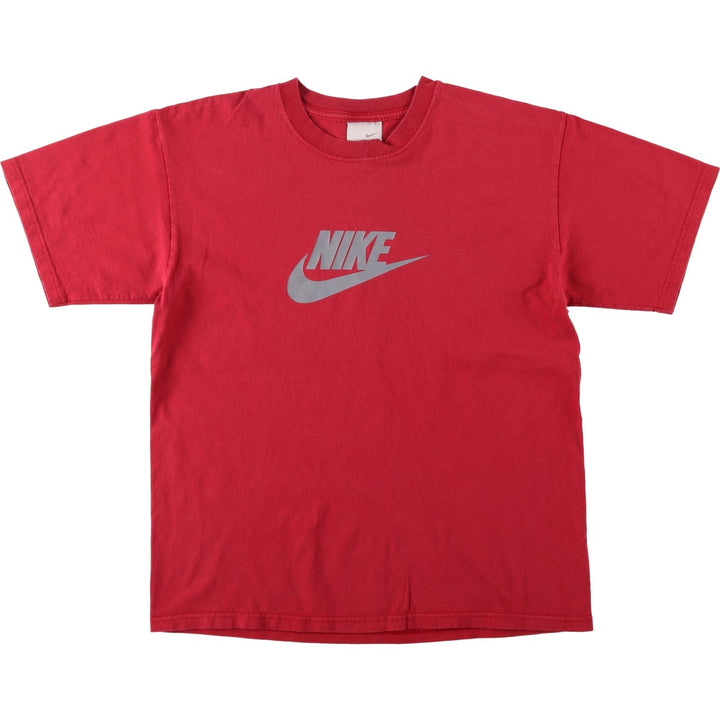 00'S Nike logo print T-shirt, men's size M cotton red type Vintage Second Hand