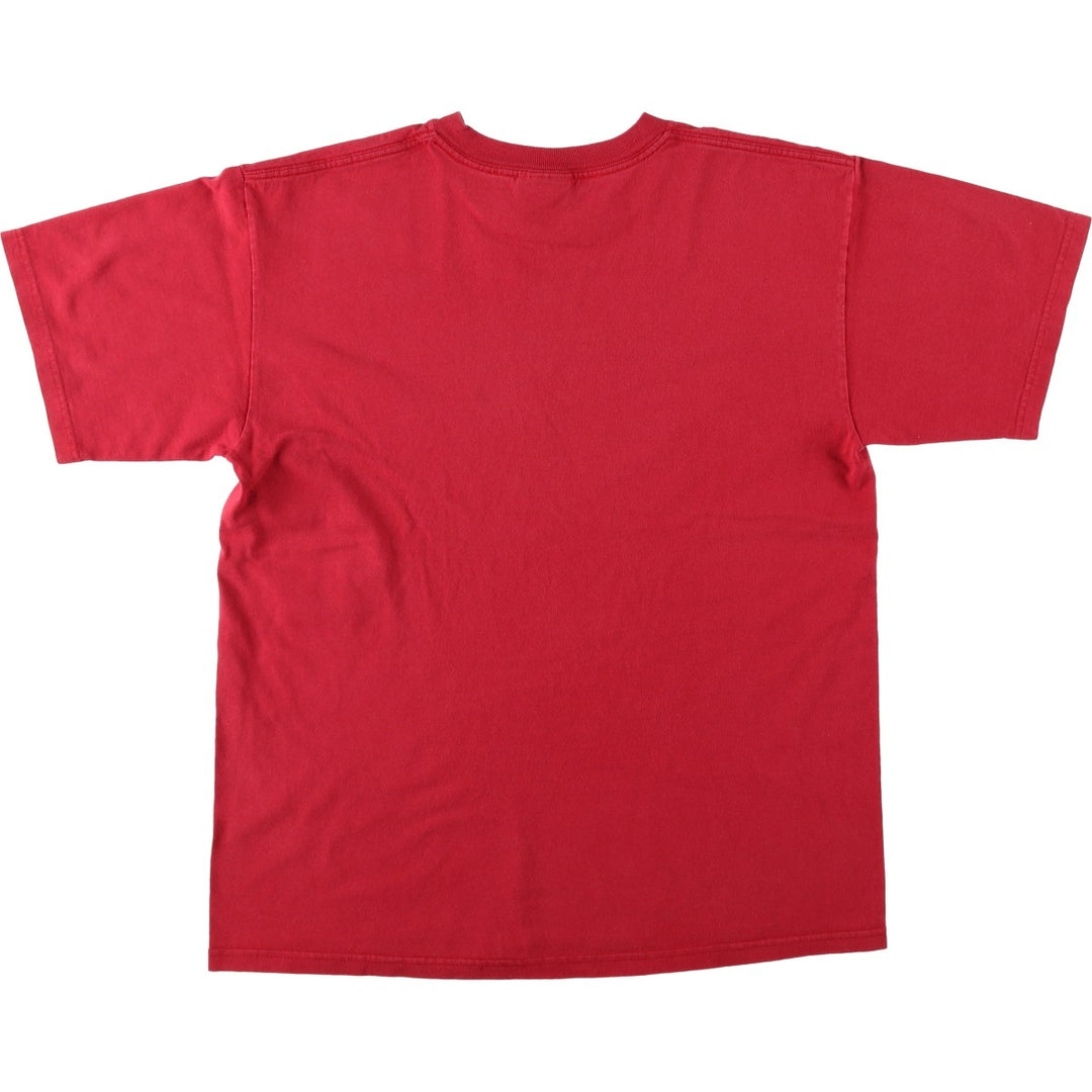 00'S Nike logo print T-shirt, men's size M cotton red type Vintage Second Hand
