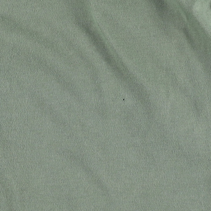 2000'S Adidas T-shirt with a single logo, men's size S (approx.) cotton Khaki type sage green Vintage Second Hand