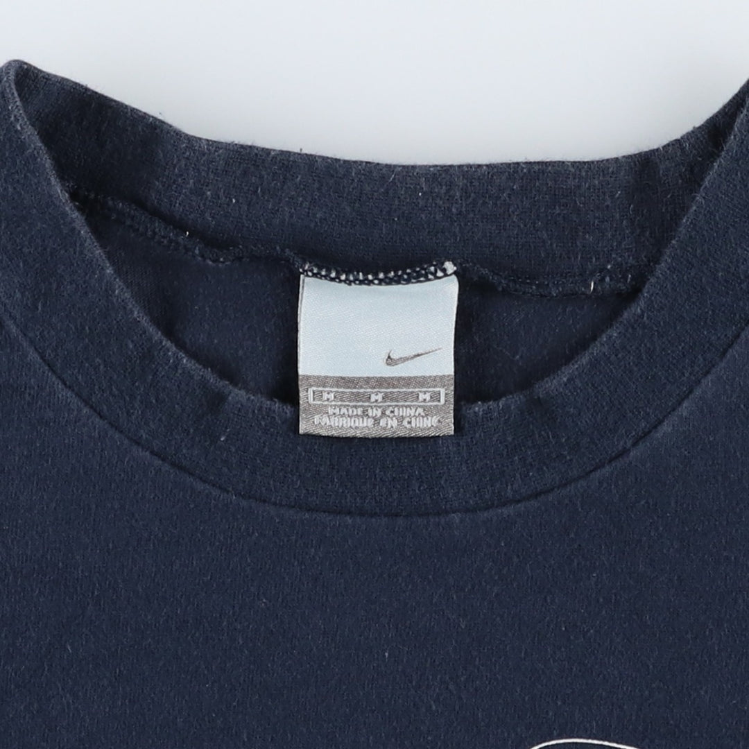 2000'S Nike sports print T-shirt, men's size M (approx.) cotton black type Vintage Second Hand