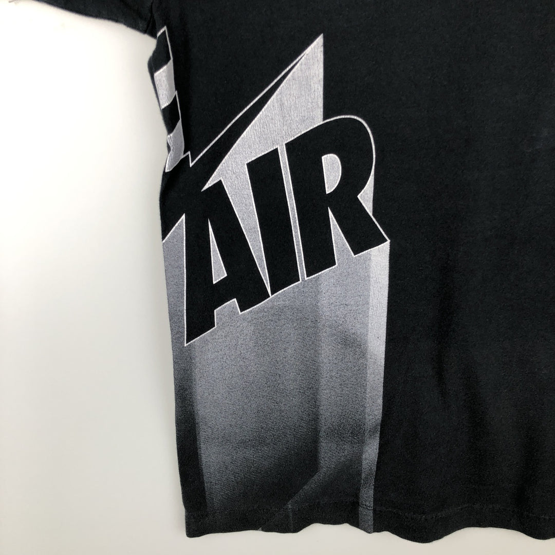 2000'S Nike AIR logo print T-shirt, men's size L (approx.) unclear black type Vintage Second Hand