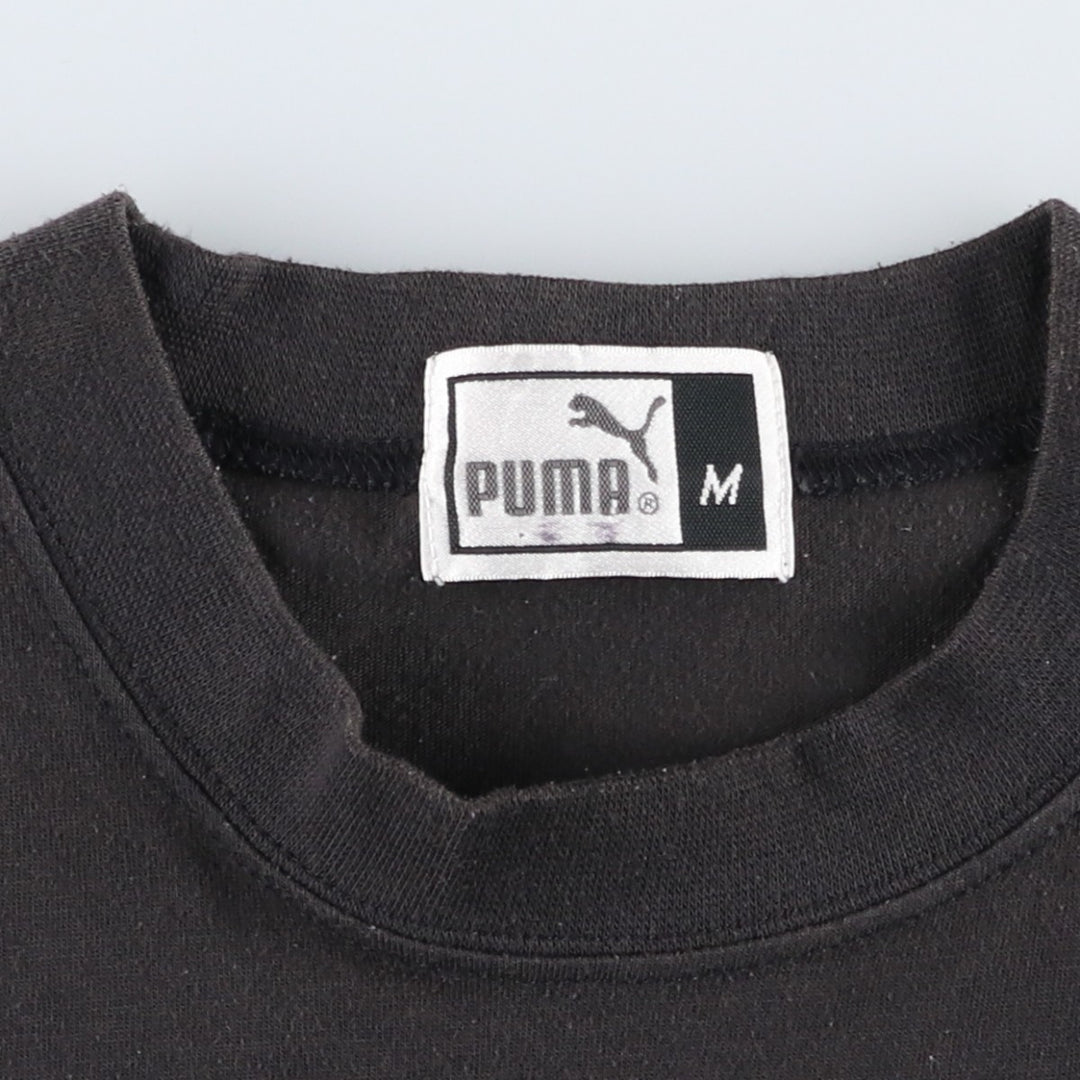 90s-00'S Puma logo print T-shirt, men's size M equivalent, vintage. cotton black type Vintage Second Hand