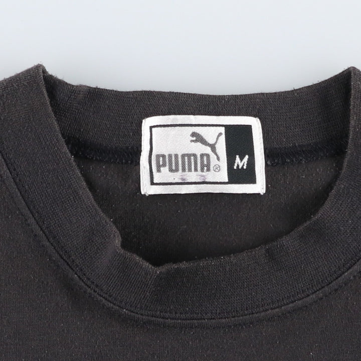 90s-00'S Puma logo print T-shirt, men's size M equivalent, vintage. cotton black type Vintage Second Hand