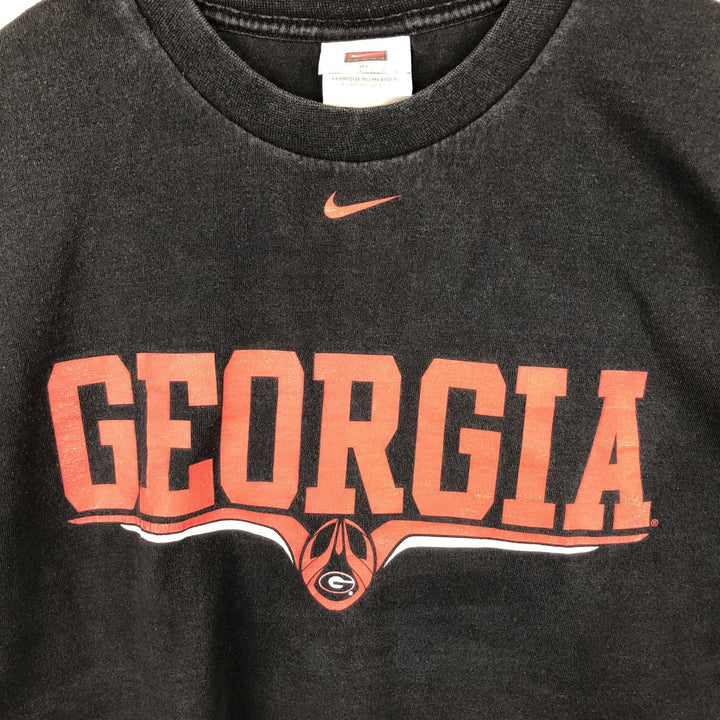 2000'S Nike Team College T-Shirt, Men's XL cotton black type Vintage Second Hand