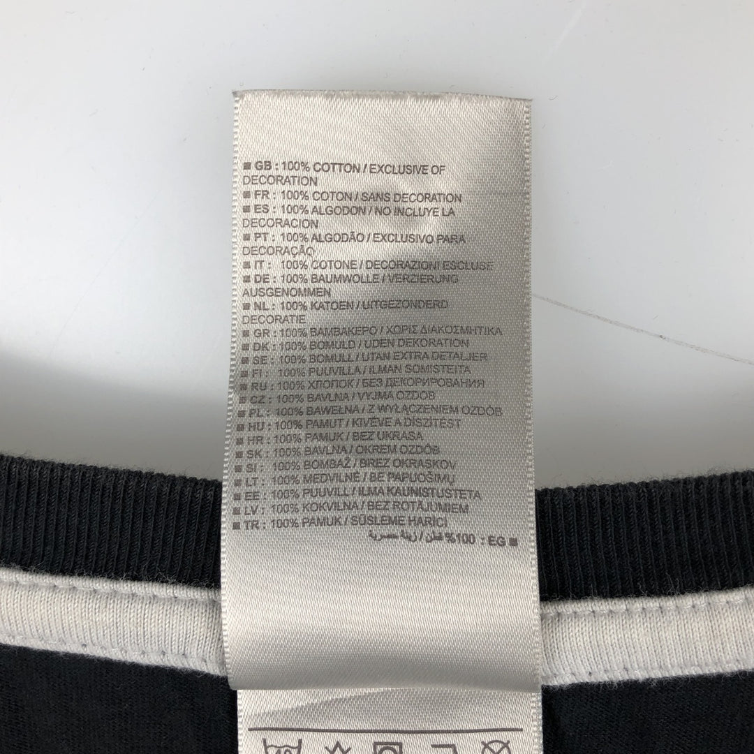 00'S Nike logo print T-shirt, men's XL size cotton black type Vintage Second Hand