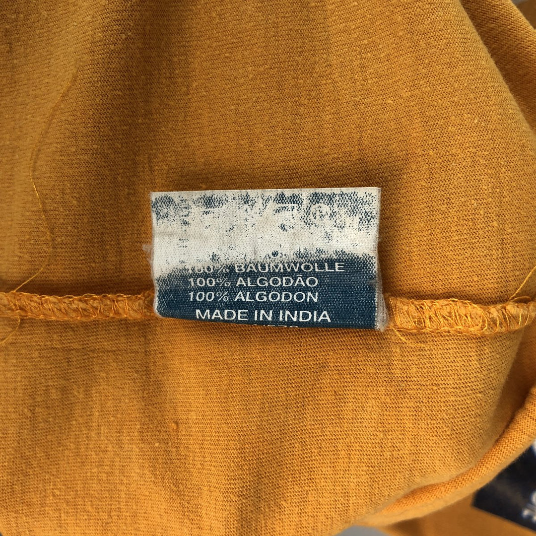 Umbro Advertising Logo Print T-Shirt, Men's Size L (approx.) cotton yellow type Vintage Second Hand