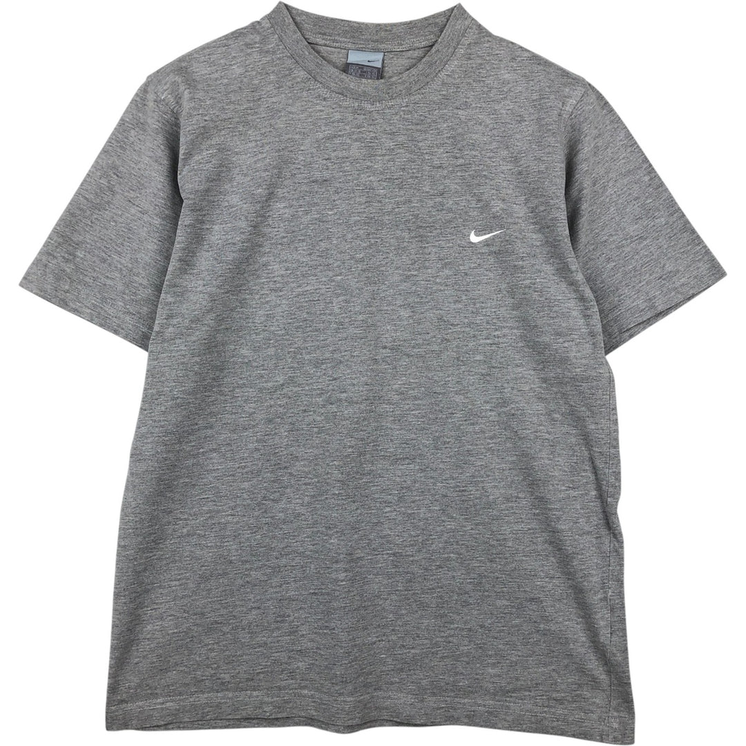 00'S Nike One Point Logo T-shirt Men's M size unclear gray type Vintage Second Hand