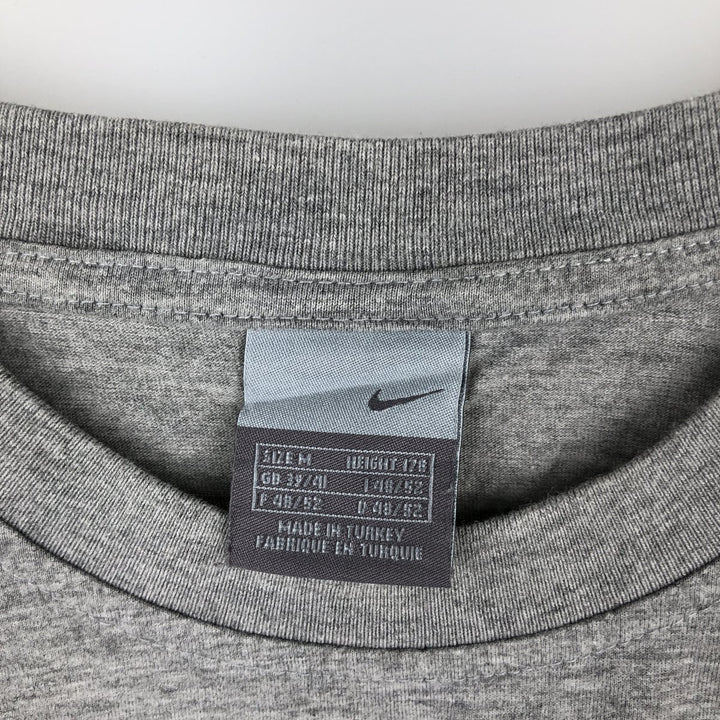 00'S Nike One Point Logo T-shirt Men's M size unclear gray type Vintage Second Hand