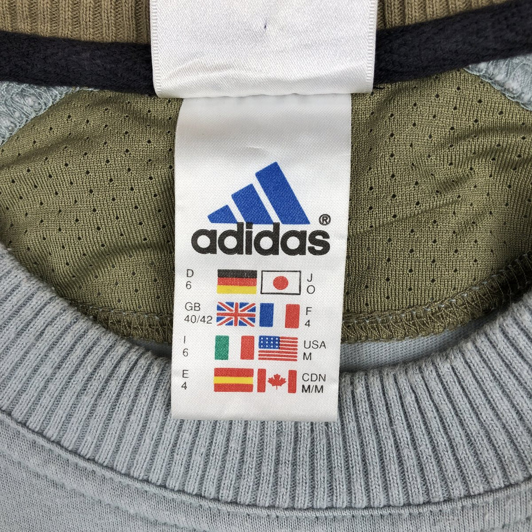 2000'S Adidas logo T-shirt, men's size M (approx.) cotton Blue type light blue Vintage Second Hand