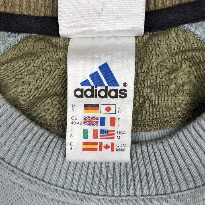 2000'S Adidas logo T-shirt, men's size M (approx.) cotton Blue type light blue Vintage Second Hand
