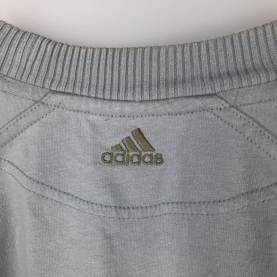 2000'S Adidas logo T-shirt, men's size M (approx.) cotton Blue type light blue Vintage Second Hand